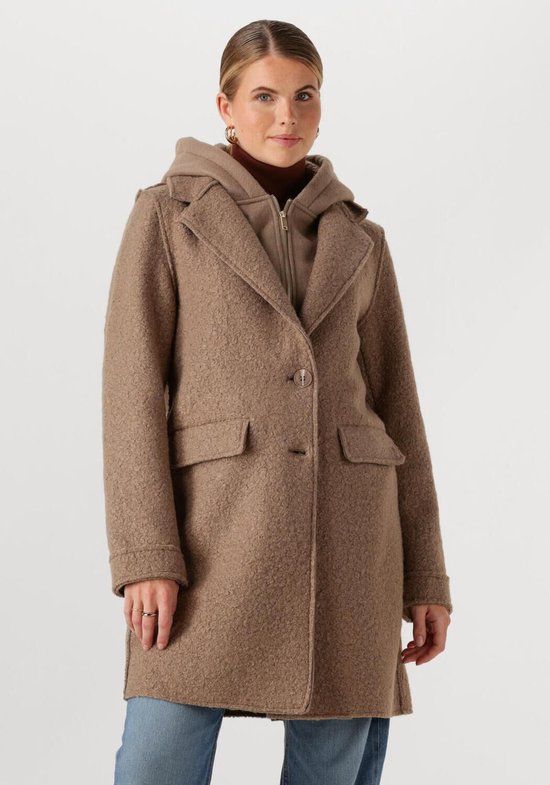 NUKUS Inna Jacket Boucle Winterjas - Camel - Maat XXL