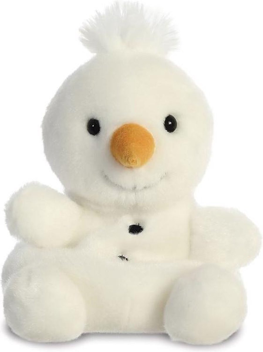 Aurora Knuffel Palm Pals Sneeuwpop 13 Cm Pluche Wit