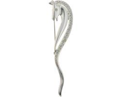 Behave Broche Paard Zilverkleurig - 8 cm