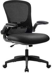 IntimaTe WM Heart WY21A03 Bureaustoel, ergonomische bureaustoel, stoel met verstelbare armleuning, ademende bureaustoel, draaibare stoel, in hoogte verstelbaar, 60 x 60 x 105.5 cm,grijs (zwart)