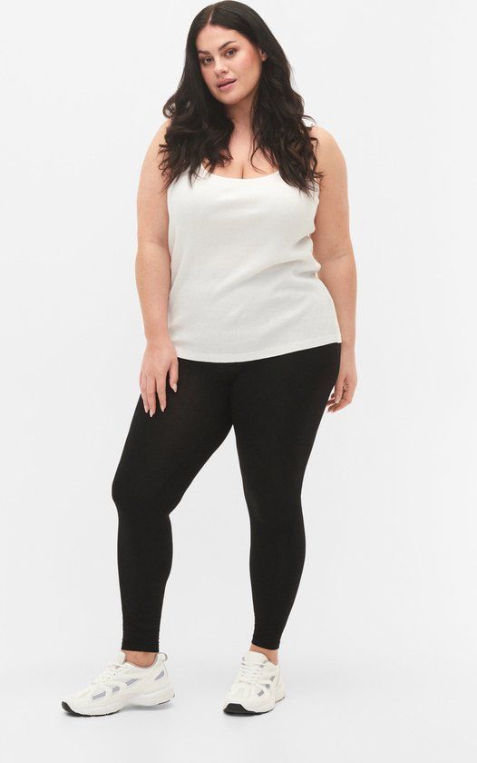 ZIZZI LEGGINGS LONG NOOS Dames Legging - Maat L (50-52) - Zwart