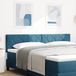 vidaXL - Hoofdbord - Donkerblauw - 180 cm - Fluweel