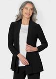 Goldner Jersey-lange jas Licht shirtjackje zwart met stretch