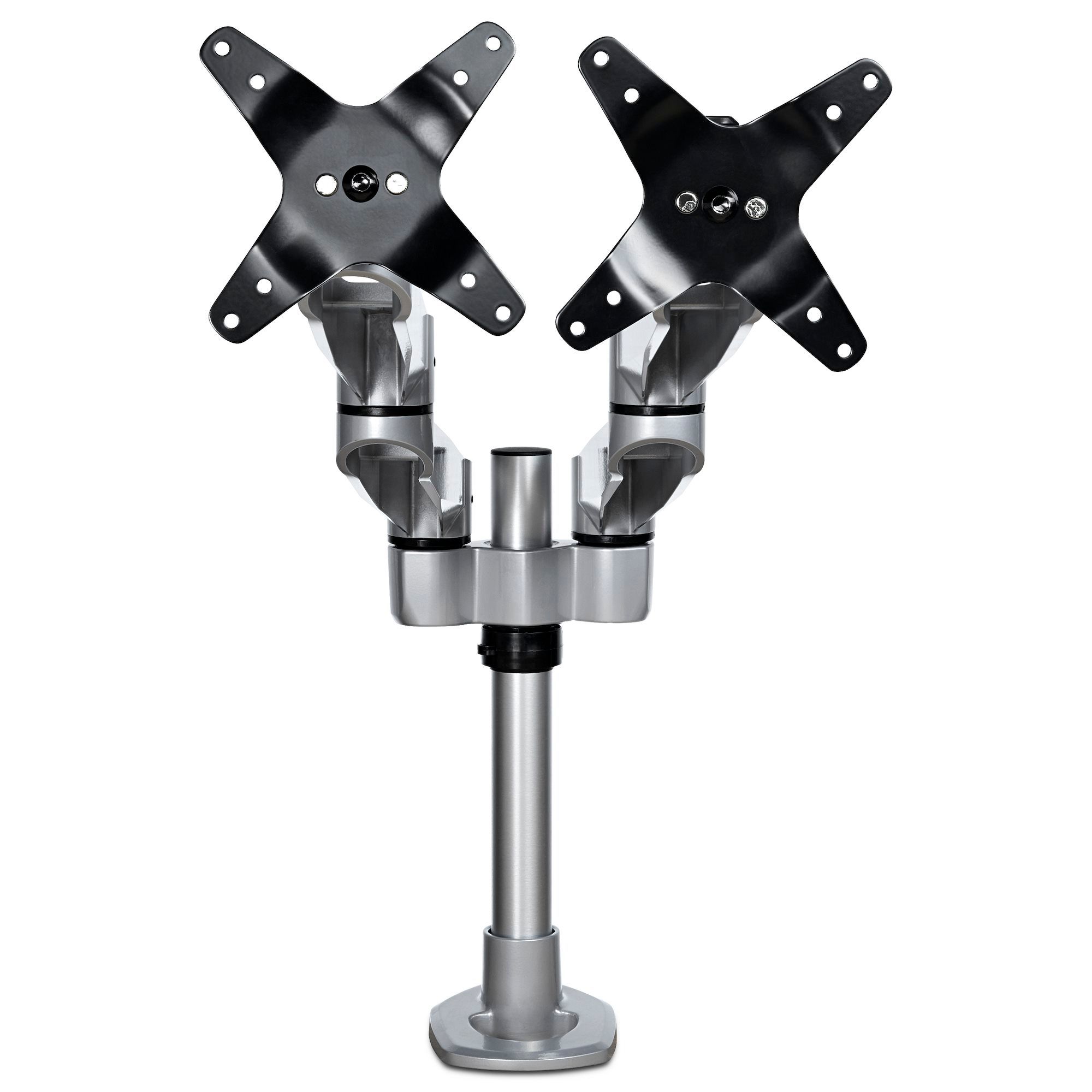 StarTech.com Dual Monitor Arm - Premium Scharnierende Bureau Monitor Beugel voor VESA Schermen tot 30" (10kg) - Zilver