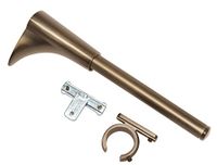 GARDINIA Universele steun voor 1 of 2 roedes, Ø25 mm, brons, 15 cm, metaal