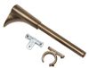 GARDINIA Universele steun voor 1 of 2 roedes, Ø25 mm, brons, 15 cm, metaal