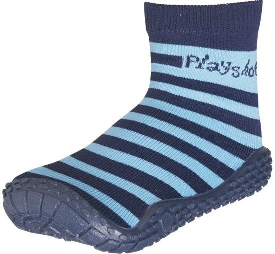 Playshoes zwemsokken marine lichtblauwe streep - 4010952311358