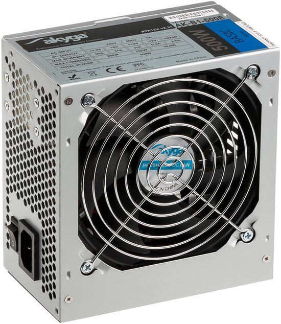 Akyga AK-B1-500E power supply unit 500 W 20+4 pin ATX ATX Grijs