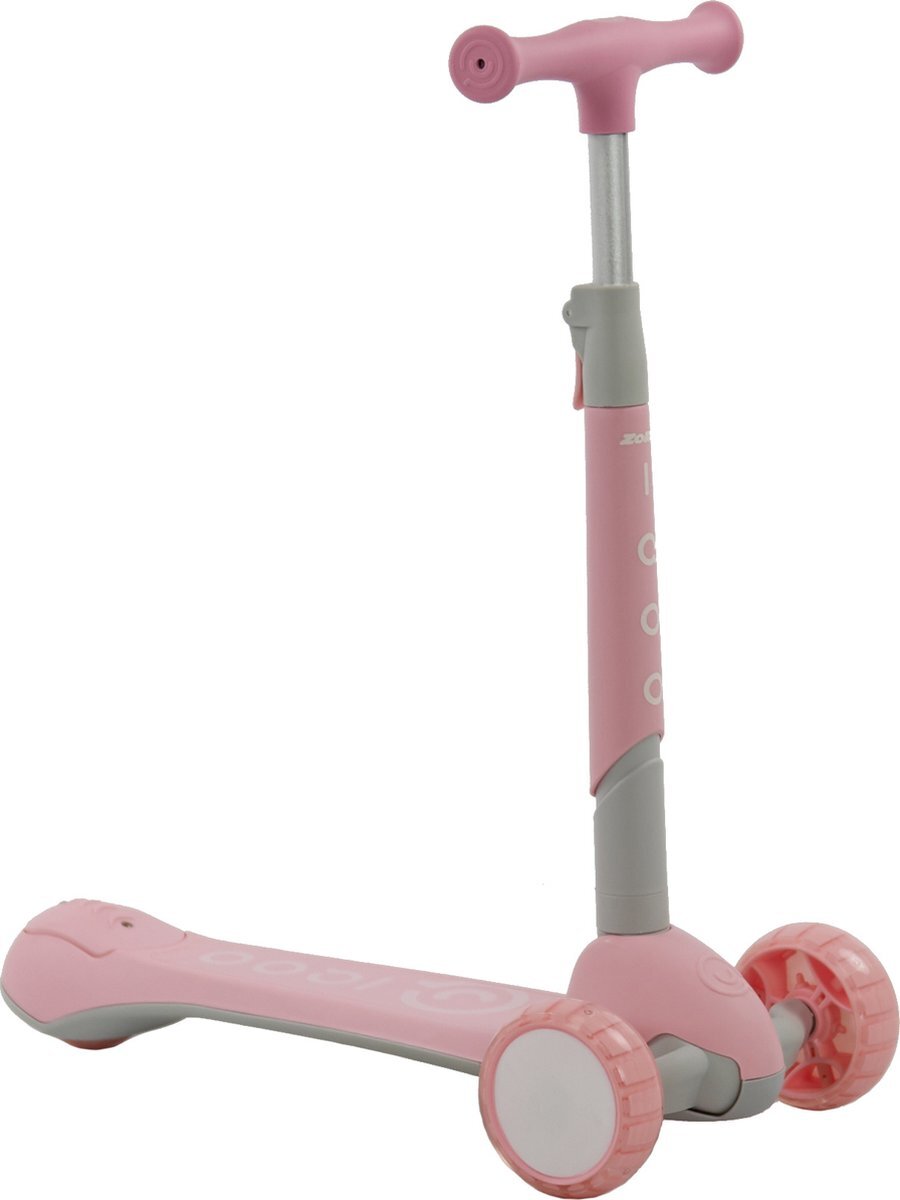 Iqoo - Step - met LED Wielen - Roze - Autoped - Scooter