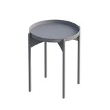 Hanah Home Skye Decor salontafel, 100% metaal, grijs, 44 x 44 x 57 cm
