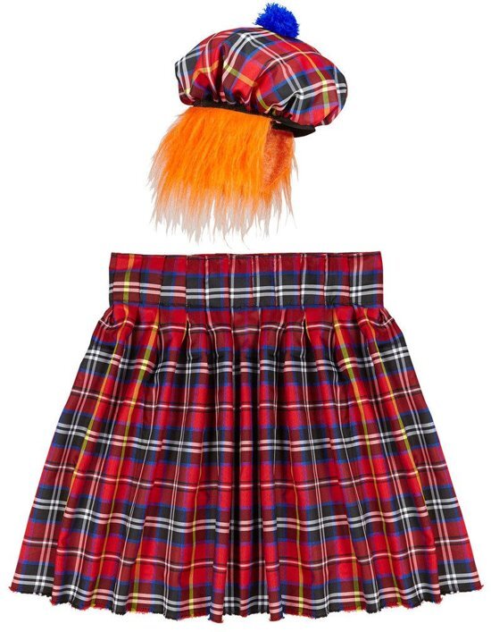 Widmann Landen Thema Kostuum Tartan Schotse Man False Carnaval kostuum Verkleedkleding