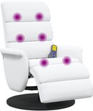 vidaXL Ligstoel PU wit