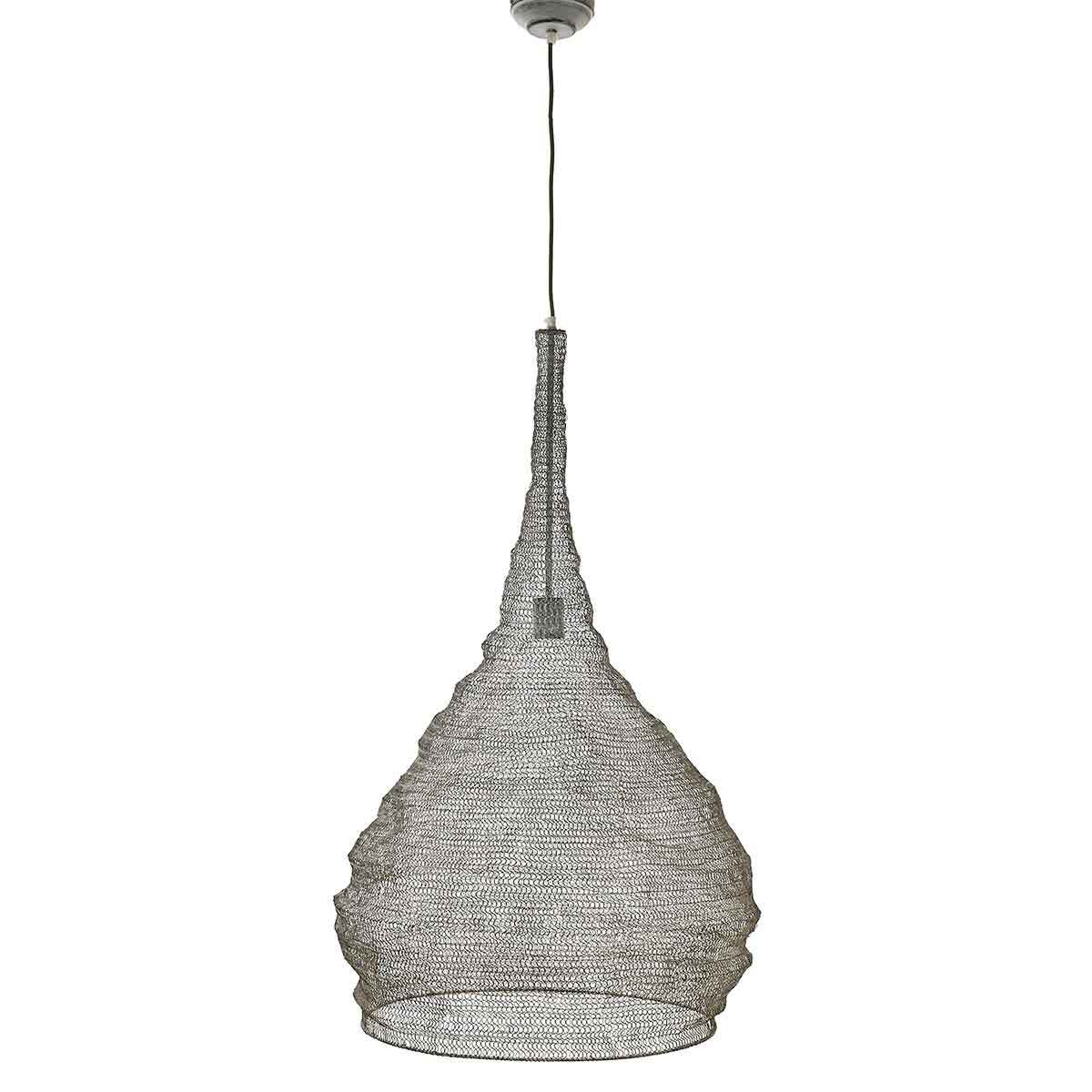 Mica Decorations lennart hanglamp lichtgrijs maat: 95 x 64cm