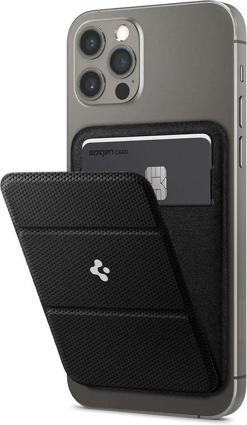 Spigen Smart Fold | Magnetische Wallet Pasjeshouder | Geschikt voor MagSafe | iPhone 12 / 13 / 14 | Zwart
