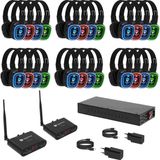 Devine BeatStream Silent Disco Pro set met 24 hooftelefoons + 2 TX-3C transmitters