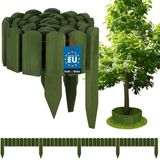 KOTARBAU® Bloembedrand, Rolborder, 200 x 10 cm, Groen, Houten Tuinhek
