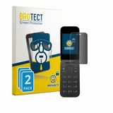 BROTECT - privacy screenprotector voor HMD 2660 Flip 4G - Folie Beschermfolie Blauwlichtfilter 2 Stuks