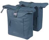 Basil Brooklyn - Dubbele fietstas - 41 Liter - Waterdicht - Blauw