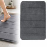 GLODI GOODS® Absorberende Badmat Antislip 40x60 cm - douchemat – memory foam antislipmat – ANTRACIET