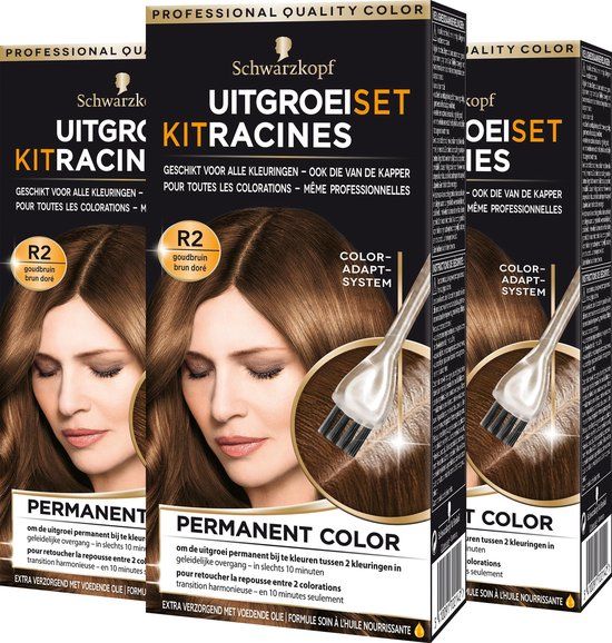 Schwarzkopf Vital Uitgroeiset Goudbruin - Voordeelverpakking