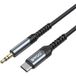BWOO Câble audio USB-C - 3,5 mm BO-AUX066, 1,2 m, Noir