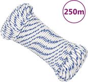 vidaXL Boot touw 5 mm 250 m polypropyleen wit