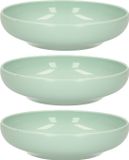 Plasticforte Kommetje/schaaltje - 6x - mintgroen - D16 x 4 cm - 520 ml - kunststof