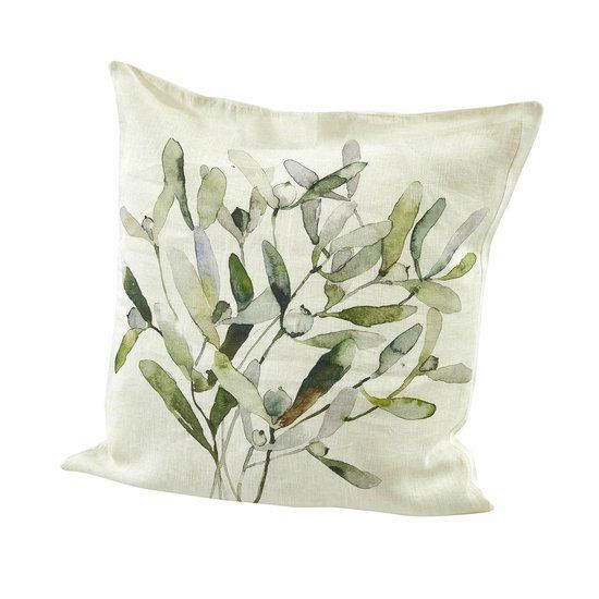 LOBERON Kussenhoes Mistletoe wit/groen