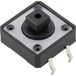 TRU COMPONENTS YST-1103T Bouton-poussoir 12 V/DC 0.05 A 1x Off/(On) Momentané (l x l) 12 mm x 12 mm 1 pièce(s)