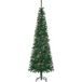 Sapin de Noël artificiel vert, fin, motif pommes de pin, ignifugé, 54 x 195 cm