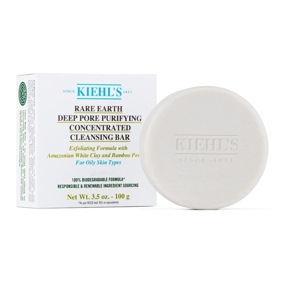 Kiehl’s Kiehl’s Rare Earth Deep Pore Purifying Concentrated Facial Cleansing Bar Gezichtszeep 150 g