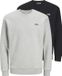 JACK&JONES JJSCRIPT BRADLEY SWEAT CREW NECK 2PK MP Hommes Noir XL