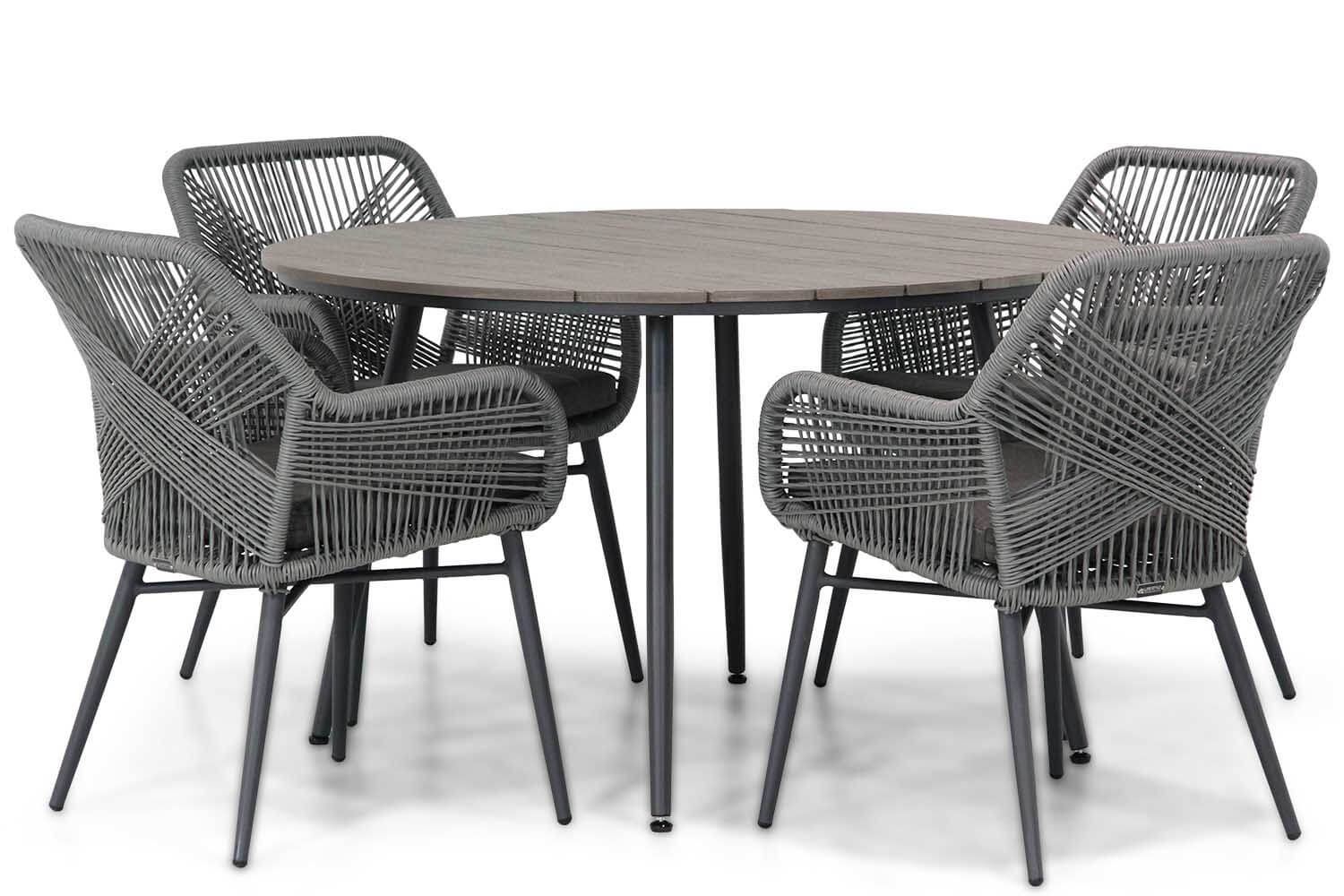 Lifestyle Garden Furniture Lifestyle Advance/Matale 125 cm rond dining tuinset 5-delig - 7434229886825