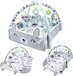 Ladanas Multifunctioneel Speelkleed Baby + Buikligtrainer - Babygym met AANPASBARE WANDEN - Speelmat met Boog - Incl. 20 Ballen + 5 Speeltjes - Vanaf 0m+