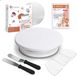 Wenburg roterende taartplaat, taartdecoratieset