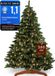 Casaria Premium sapin de Noël artificiel XL 180 cm avec guirlande lumineuse