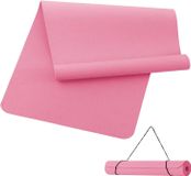 StarTech Yogamats Trainingsmat van TPE - Geschikt voor yoga, Pilates en fitness - 190 x 80 x 0,6 cm - Roze