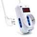 Ewent EW3918 Stekkerdoos, 3-polig, 2 Ita stopcontacten 10/16 A + 1 Schuko, overbelastingsbeveiliging, overspanningsbeveiliging, 250 V/2500 W, Italiaanse stekker, 10 A, kabel 1,5 m, wit