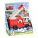 Rocco Giocattoli Bluey brandweerwagen - schuifvoertuig met twee actiefiguren