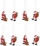 G. Wurm Gmbh + Co. Kg Kersthangers - 8x - Kerstman - Hout - 6 cm