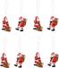 G. Wurm Gmbh + Co. Kg Kersthangers - 8x - Kerstman - Hout - 6 cm