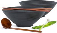 Moritz & Moritz 2-delige ramen kom met groeven zwart