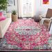 SAFAVIEH Madison Collection Laagpolig Tapijt - Fuchsia en Blauwgroen - 91 x 152 cm