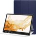 Selected by GSMpunt.nl Samsung Tablet Hoes Geschikt voor Samsung Galaxy Tab S8+ / S7+ / S7 FE | Luxe Tri-Fold Book Case | Kunst Leren Bescherm Hoes | Standaard Functie | Blauw