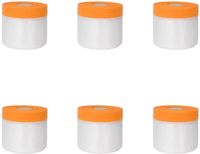 vidaXL - Stofblad - met - Kleefband - 6 - st - Doorzichtig - 30 - x - 3300 - cm - HDPE