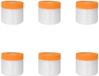 vidaXL - Stofblad - met - Kleefband - 6 - st - Doorzichtig - 30 - x - 3300 - cm - HDPE