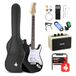 Donner Elektrische gitaarset voor beginners, 39 inch, S-S-H pickups met versterker, tas, capo, riem, touw, stemapparaat, kabel, plectrums, DST100