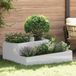 Prolenta Maison Exclusive - Tuinplantpot, zilverkleurig, 100 x 100 x 50 cm, verzinkt staal