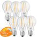 Osram 6 x LED Filament Birnenform A60 7W = 60W E27 klar 806lm Relax & Active per Lichtschalter warmweiß & kaltweiß