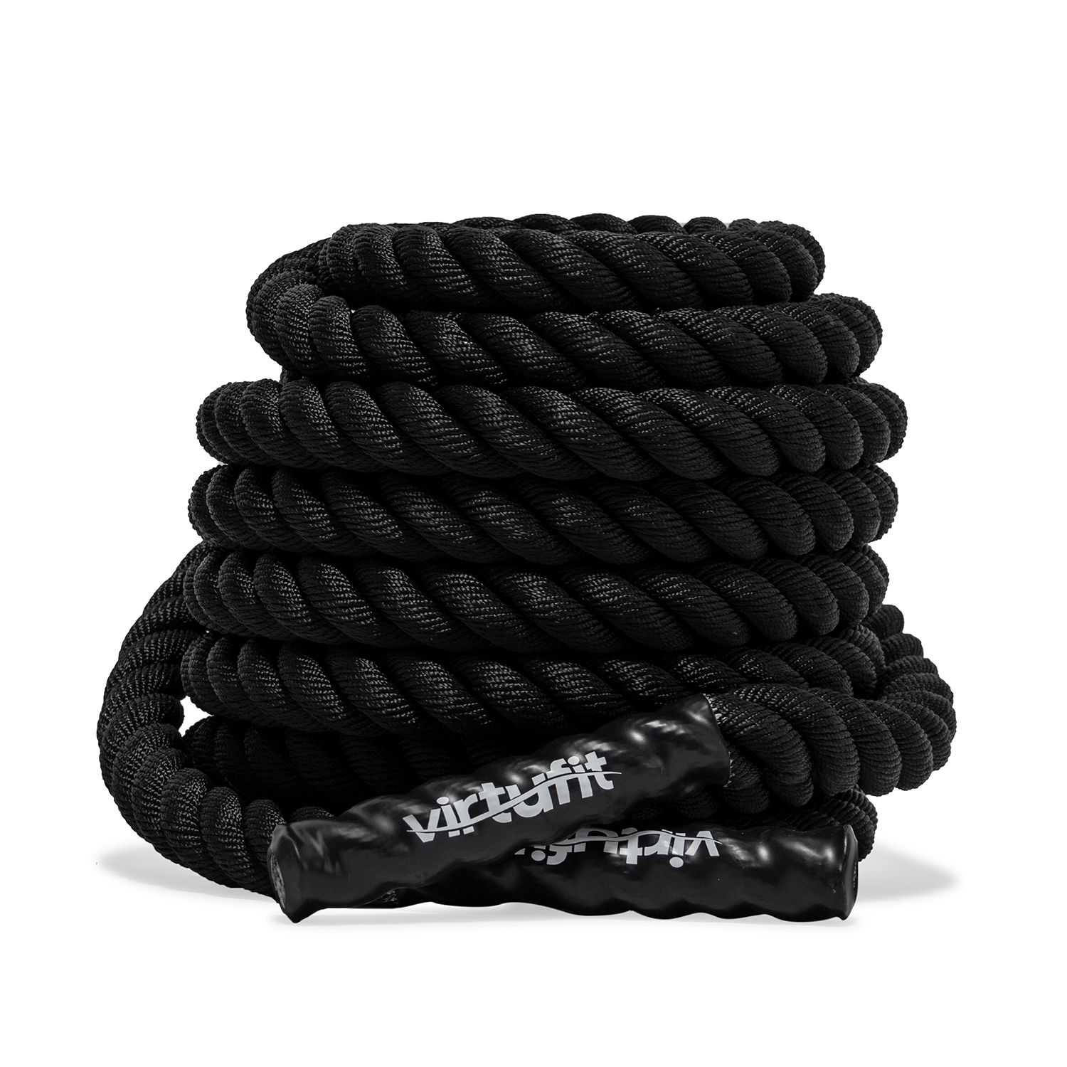 Virtufit Battle Rope - Fitness Rope Pro - 12 m - Zwart